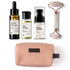 Brillare Salicylic Acid Face Serum and Powder Face Wash and Liquid Moisturizer With Jade Roller and Baby Pink Pouch